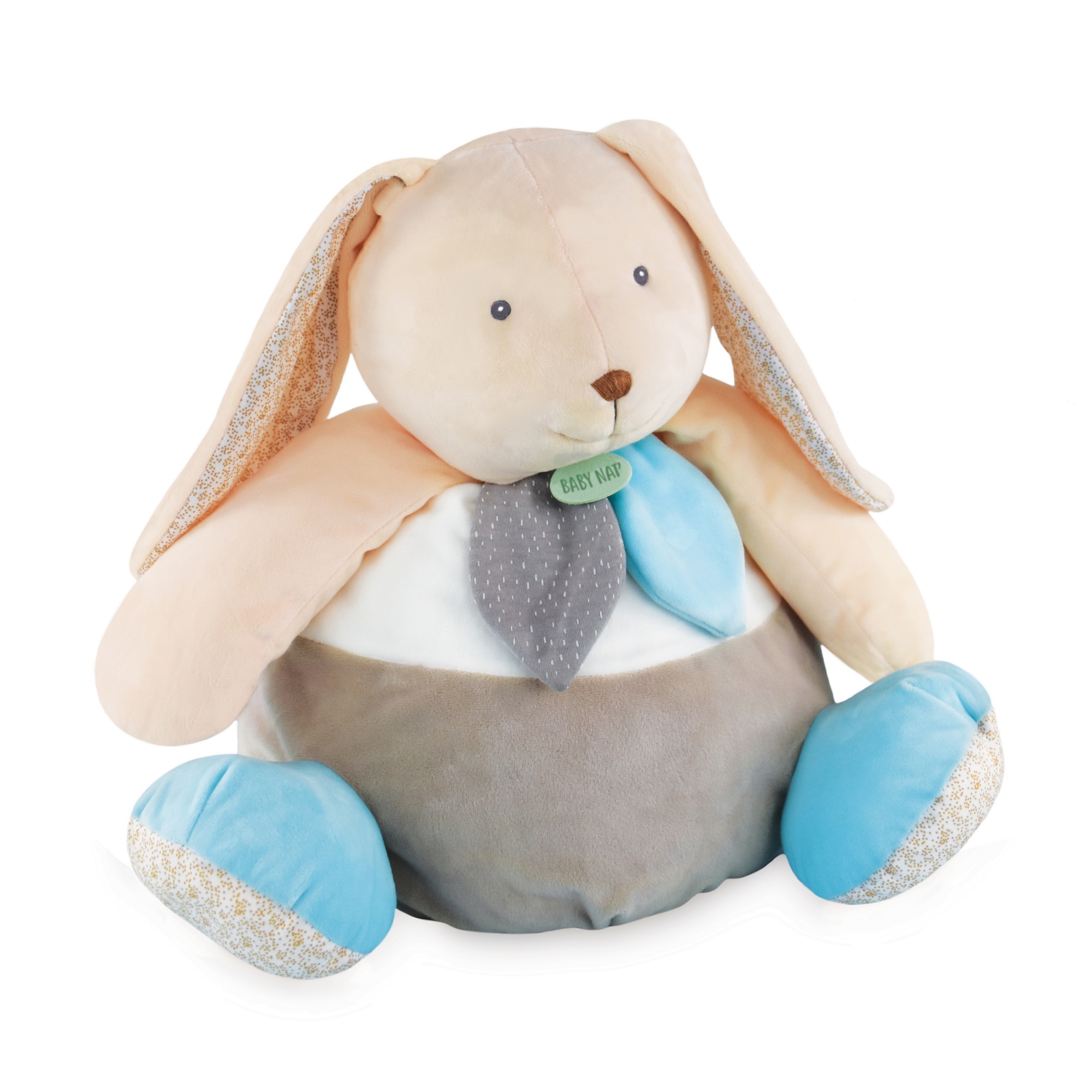 Pantin Lapin avec Doudou™ Malow - Babynat - Peluches et Doudous