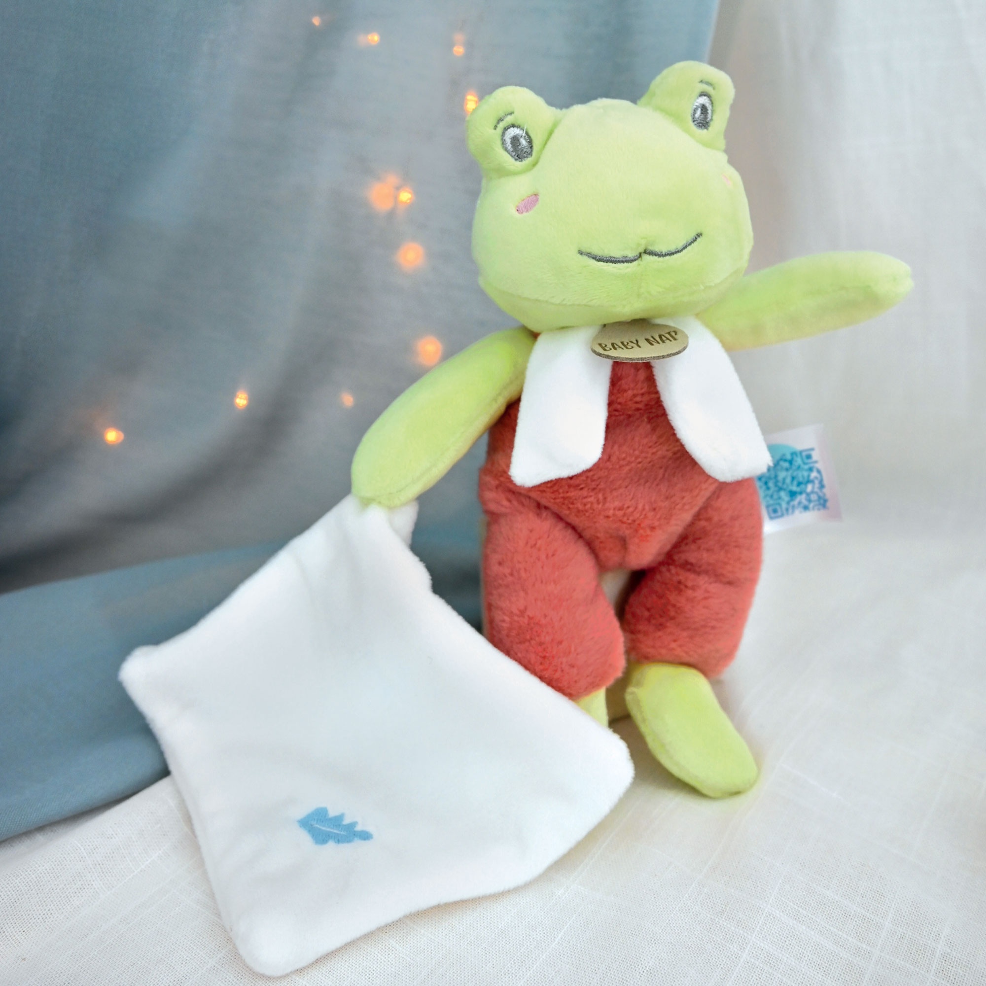 Ma peluche Grenouille Brume avec doudou Catégorie NOUVEAUTÉS