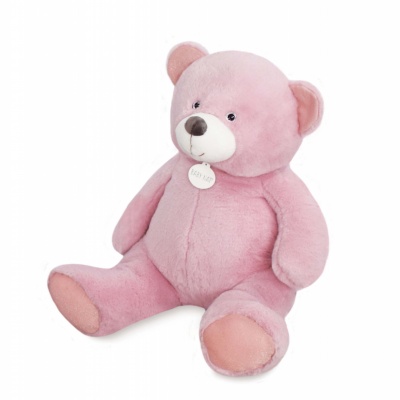 Doudou Ours en peluche Juliette 40cm - Rose 